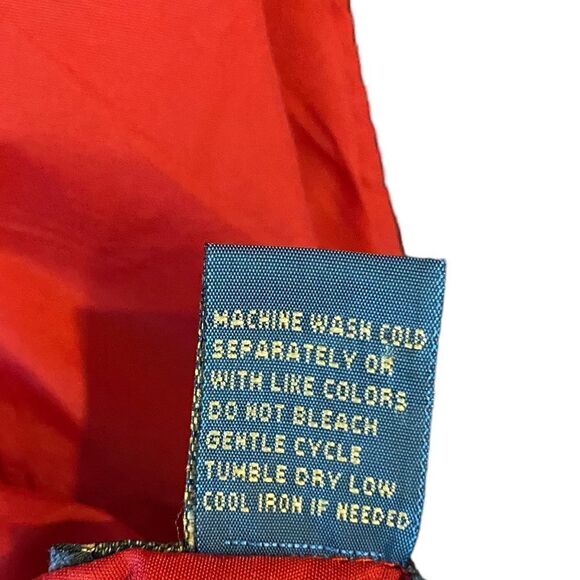 Dooney & Bourke Sz M Red Nylon & Fleece Sleeveless Front Zipper layer Vest - Picture 8 of 10